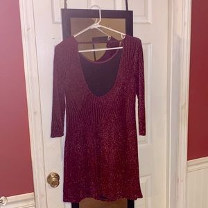 Maroon sparkle dress
